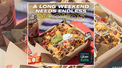 Good choice. . Uber eats taco bell